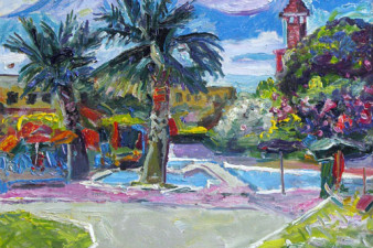 Пейзаж с пальмами. 2008. Холст, масло. 60х80